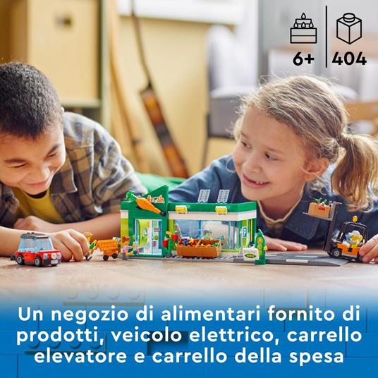LEGO City 60347 Negozio di Alimentari, con Carrello Elevatore, Frutta e  Verdura Giocattolo, Giochi per Bambini dai 6 Anni - LEGO - City - Edifici e  architettura - Giocattoli | laFeltrinelli