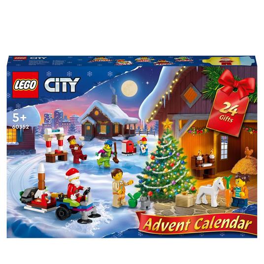 LEGO City 60352 Calendario dell'Avvento 2022, Mini Costruzioni Regalo a  Tema Natalizio, Giochi per Bambini con Minifigure - LEGO - City Occasions -  Generici - Giocattoli | Feltrinelli