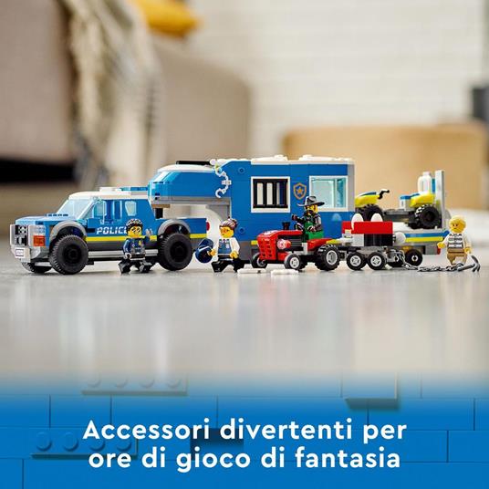 LEGO City Police 60315 Camion Centro di Comando della Polizia, ATV, Drone,  4 Minifigure e Trattore Giocattolo, Idea Regalo - LEGO - City - Mestieri -  Giocattoli | Feltrinelli