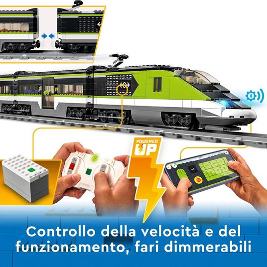 LEGO City 60337 Treno Passeggeri Espresso, con Locomotiva Giocattolo  Telecomandata con Luci e Binari, Giochi per Bambini - LEGO - City - Mezzi  pesanti - Giocattoli | Feltrinelli