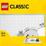 LEGO Classic 11026 Base Bianca, Tavola per Costruzioni Quadrata con 32x32 Bottoncini, Piattaforma Classica per Mattoncini