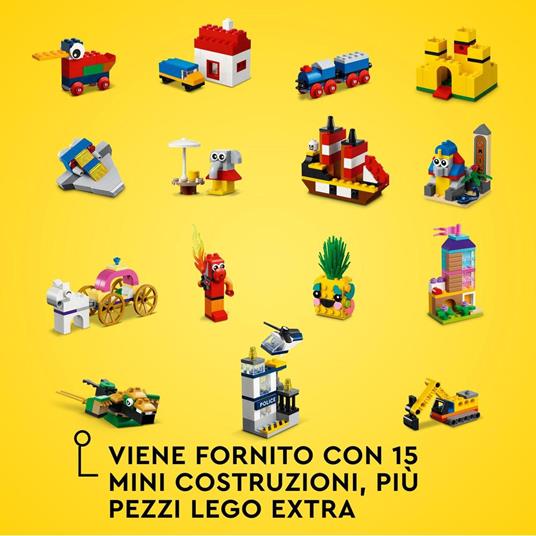 LEGO Classic 11021 90 Anni di Gioco, Scatola con Mattoncini Colorati per 15  Mini Costruzioni di Modelli Iconici - LEGO - Classic - Set mattoncini -  Giocattoli | laFeltrinelli