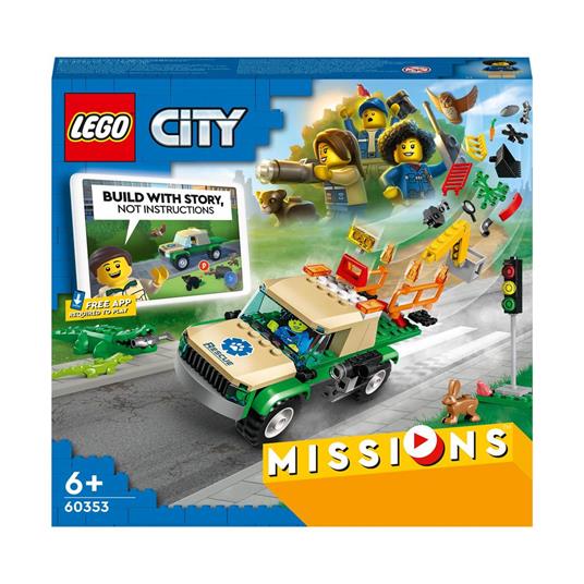 LEGO City 60353 Missioni di Salvataggio Animale, Set di Costruzioni con  Avventura Digitale Interattiva, Camion Giocattolo - LEGO - City - Edifici e  architettura - Giocattoli | laFeltrinelli