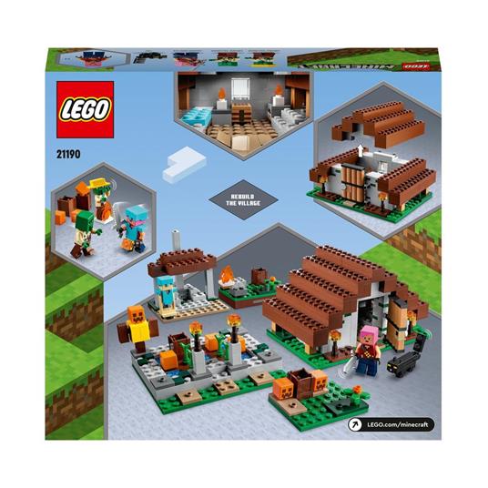 LEGO Minecraft 21190 Il Villaggio Abbandonato, Set di Costruzioni,  Accampamento per Cacciatore di Zombie con Accessori - LEGO - Minecraft - TV  & Movies - Giocattoli | laFeltrinelli