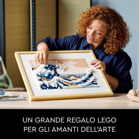 LEGO 31208 Art Hokusai - La Grande Onda, Set Fai Da Te, Hobby Creativi per Adulti, Quadri Soggiorno Giapponesi - 6