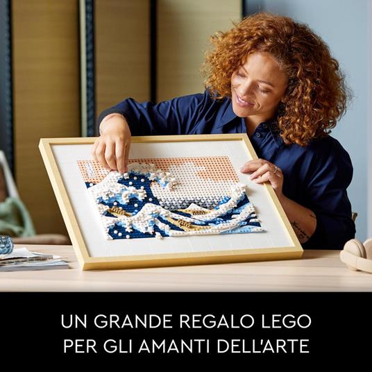 LEGO 31208 Art Hokusai - La Grande Onda, Set Fai Da Te, Hobby Creativi per Adulti, Quadri Soggiorno Giapponesi - 6