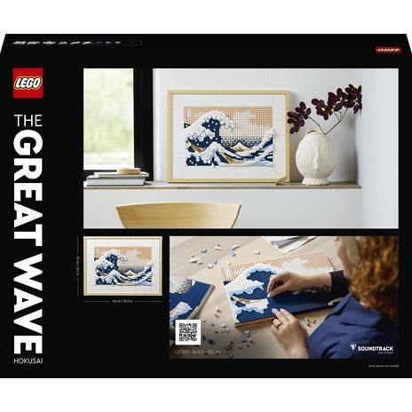 LEGO 31208 Art Hokusai - La Grande Onda, Set Fai Da Te, Hobby Creativi per Adulti, Quadri Soggiorno Giapponesi - 9