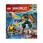 LEGO NINJAGO 71794 Team Mech Ninja di Lloyd e Arin, Set con 2 Action Figure Combinabili e 5 Minifigure, Giochi per Bambini 9+