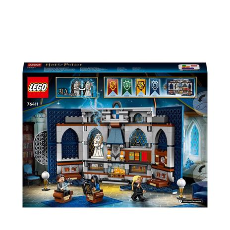 LEGO Harry Potter 76411 Stendardo della Casa Corvonero da Parete, Sala Comune Castello di Hogwarts, Giocattolo da Collezione - 8