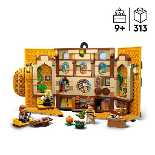 LEGO Harry Potter 76412 Stendardo della Casa Tassorosso da Parete, Sala  Comune Castello di Hogwarts, Giocattolo da Collezione