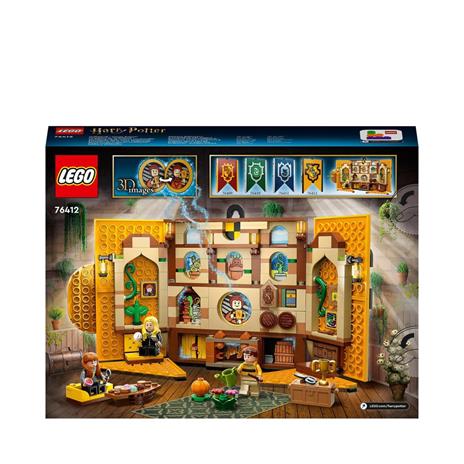 LEGO Harry Potter 76412 Stendardo della Casa Tassorosso da Parete, Sala  Comune Castello di Hogwarts, Giocattolo da Collezione