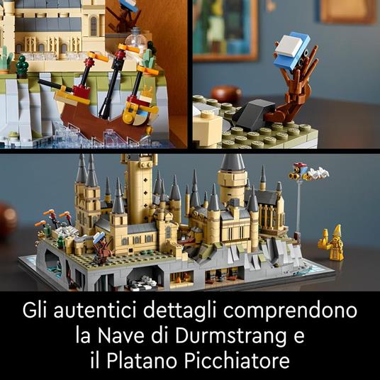 LEGO Harry Potter 76419 Castello e Parco di Hogwarts, Grande Set con Torre dell'Astronomia, Sala Grande e Camera dei Segreti - 4