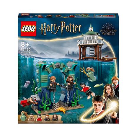 LEGO Harry Potter 76420 Torneo dei Tremaghi: il Lago Nero, Giochi per Bambini e Bambine con Barca Giocattolo e 5 Minifigure