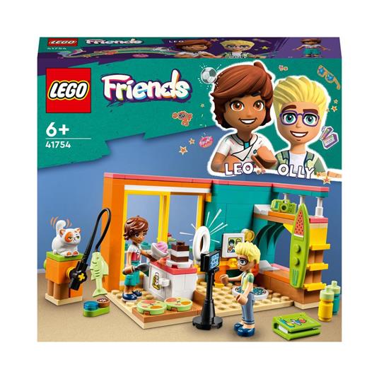LEGO Friends 41754 La Cameretta di Leo, Set Camera da Letto a Tema Cucina e  Video Making, Giochi per Bambini 6+ da Collezione - LEGO - LEGO Friends -  Edifici e architettura - Giocattoli | laFeltrinelli