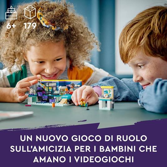 LEGO Friends 41755 La Cameretta di Nova Camera da Letto a Tema Videogiochi  Giochi per Bambini 6+ con Zac e Cane da Collezione - LEGO - LEGO Friends -  Edifici e architettura - Giocattoli