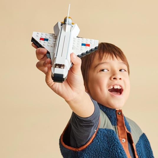 LEGO Creator 31134 Space Shuttle, Set 3 in1 con Astronauta e Astronave Giocattolo, Giochi per Bambini 6+ Idea Regalo Creativa - 2