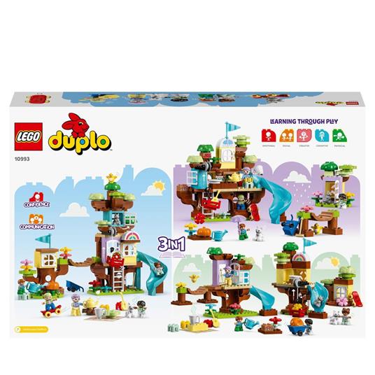 LEGO DUPLO 10993 Casa sull'Albero 3 in 1, Giochi per Bambini 3+