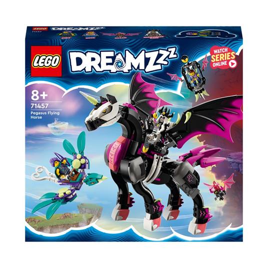 LEGO DREAMZzz 71457 Pegaso, il Cavallo Volante, Animale Giocattolo da  Costruire in 2 Modi con Minifigure, Giochi per Bambini - LEGO - DREAMZzz -  Cartoons - Giocattoli