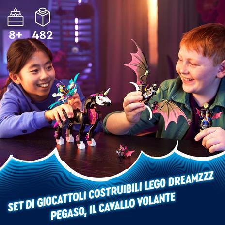 LEGO DREAMZzz 71457 Pegaso, il Cavallo Volante, Animale Giocattolo da Costruire in 2 Modi con Minifigure, Giochi per Bambini - 2