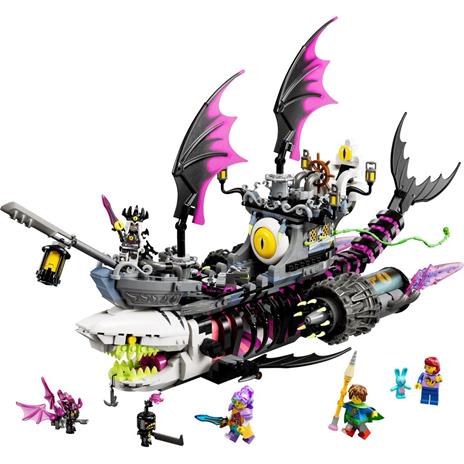 LEGO DREAMZzz 71469 Nave-Squalo Nightmare, Nave Pirata Giocattolo da Costruire in 2 Modi con Minifigure, Giochi per Bambini - 7