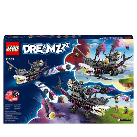 LEGO DREAMZzz 71469 Nave-Squalo Nightmare, Nave Pirata Giocattolo da Costruire in 2 Modi con Minifigure, Giochi per Bambini - 8