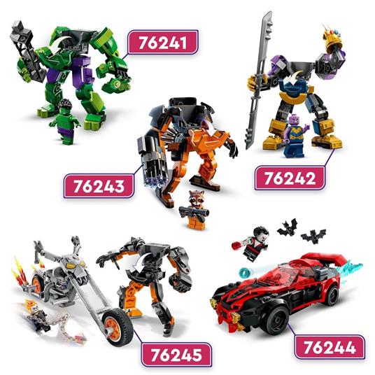 LEGO Marvel 76242 Armatura Mech Thanos, Set Action Figure Supereroe Avengers con Guanto dell'Infinito, Giochi per Bambini - 6