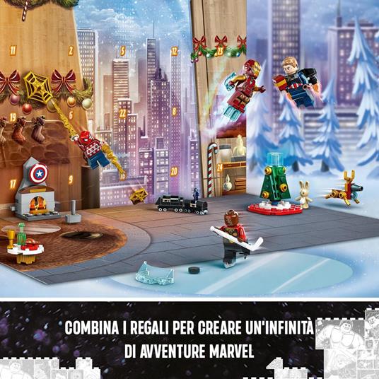 LEGO Marvel 76267 Calendario dell'Avvento degli Avengers 2023 con 24 Regali  da Supereroi, Regalo di Natale per Bambini - LEGO - Marvel - TV & Movies -  Giocattoli