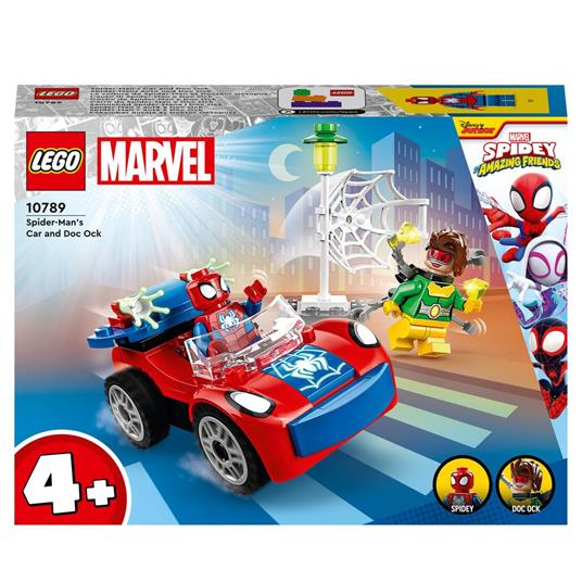 LEGO Marvel 10789 L'Auto di Spider-Man e Doc Ock, Macchina Giocattolo di  Spidey e i Suoi Fantastici Amici, per Bambini 4+ - LEGO - Marvel - TV &  Movies - Giocattoli | laFeltrinelli