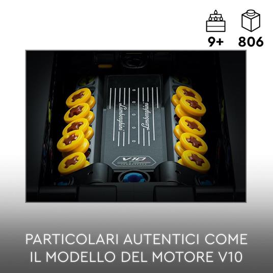 LEGO Technic 42161 Lamborghini Huracán Tecnica, Modellino di Auto da Costruire, Macchina Giocattolo per Bambini - 3