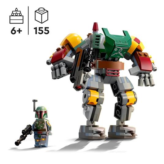 LEGO Star Wars 75369 Mech di Boba Fett, Set Action Figure con Blaster e Jetpack, Giochi da Collezione per Bambini 6+ Anni - 3