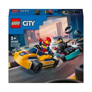 Giocattolo LEGO City 60400 Go-Kart e Piloti, Modellini da Costruire di Mini Go Kart da Corsa, Veicoli Giocattolo per Bambini di 5+ Anni LEGO