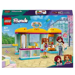 Giocattolo LEGO Friends 42608 Il Piccolo Negozio di Accessori Giocattolo Piccolo Set di Giochi per Bambini di 6+ Anni con Mini Bamboline LEGO