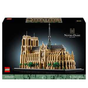 Giocattolo LEGO Architecture 21061 Notre-Dame de Paris, Kit Modellismo per Adulti di Monumento da Collezione, Regalo per Mamma o Papà LEGO