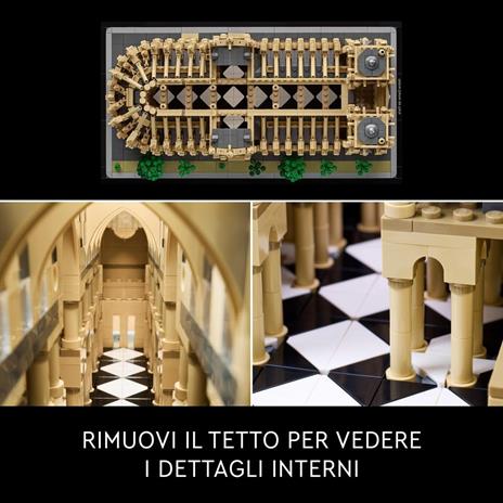 LEGO Architecture 21061 Notre-Dame de Paris, Kit Modellismo per Adulti di Monumento da Collezione, Regalo per Mamma o Papà - 5