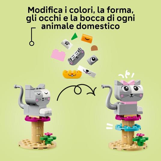 LEGO Classic 11034 Animali Domestici Creativi, Giocattolo per Bambini di 5+ Anni per Costruire Cane, Gatto e Altri Animali - 4