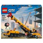 LEGO City 60409 Gru da Cantiere Mobile Gialla, Giochi Creativi per Bambini 9+, Veicolo Giocattolo con Funzioni e 4 Minifigure
