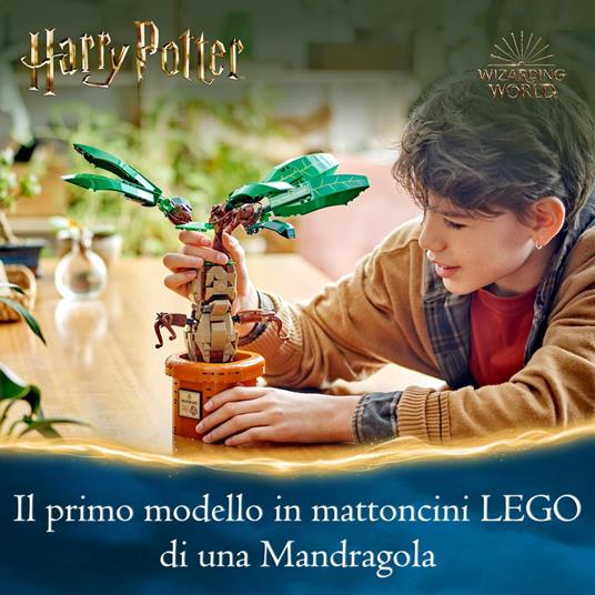 LEGO Harry Potter 76433 Mandragola, Personaggio Giocattolo da Costruire con Arti Mobili, Giochi per Bambini10+ da Collezione - 2