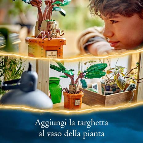 LEGO Harry Potter 76433 Mandragola, Personaggio Giocattolo da Costruire con Arti Mobili, Giochi per Bambini10+ da Collezione - 6