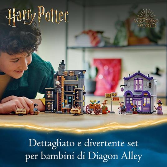 LEGO Harry Potter 76439 Olivander e Madama McClan: Abiti per Tutte le Occasioni, Giochi per Bambini 8+ con 2 Negozi Giocattolo - 2