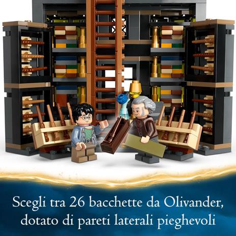 LEGO Harry Potter 76439 Olivander e Madama McClan: Abiti per Tutte le Occasioni, Giochi per Bambini 8+ con 2 Negozi Giocattolo - 4