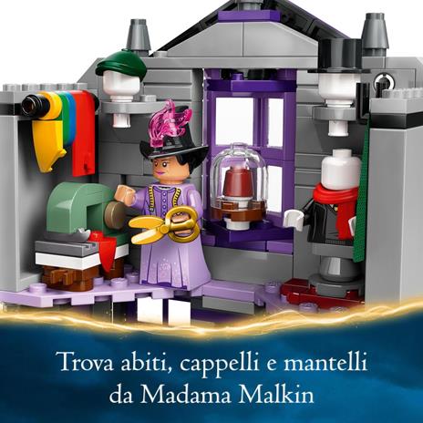 LEGO Harry Potter 76439 Olivander e Madama McClan: Abiti per Tutte le Occasioni, Giochi per Bambini 8+ con 2 Negozi Giocattolo - 5