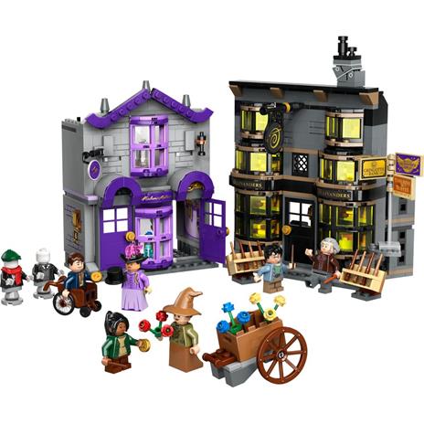 LEGO Harry Potter 76439 Olivander e Madama McClan: Abiti per Tutte le Occasioni, Giochi per Bambini 8+ con 2 Negozi Giocattolo - 9