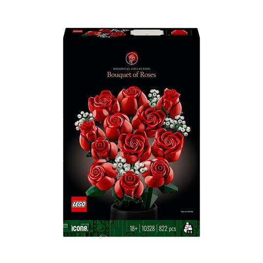 LEGO Icons 10328 Bouquet di Rose Set Fiori Finti per Adulti Decorazione  Casa Idea Regalo per Lei o Lui Collezione Botanica - LEGO - Icons - Set  mattoncini - Giocattoli | Feltrinelli