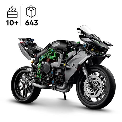 LEGO Technic 42170 Motocicletta Kawasaki Ninja H2R Giochi per Bambini 10+ Modellino di Moto Giocattolo in Scala da Costruire - 3