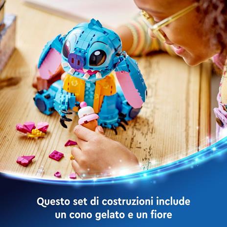 LEGO Disney 43249 Stitch, Gioco per Bambini 9+, Personaggio da Costruire con Parti Mobili, Idea Regalo Divertente dal Film - 5