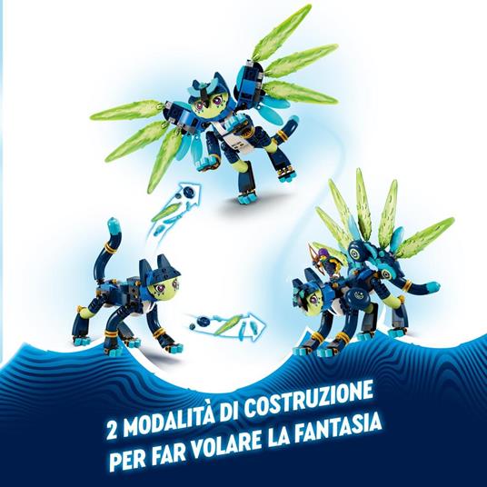 LEGO DREAMZzz 71476 Zoey e Zian, il Gatto-Gufo, Set con Animali Giocattolo per Bambini da 9 Anni con 3 Minifigure e una Moto - 3