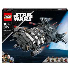 Giocattolo LEGO Star Wars 75374 Onyx Cinder, Astronave Giocattolo dalla Serie TV Skeleton Crew, Giochi per Bambini 10+ con 5 Minifigure LEGO