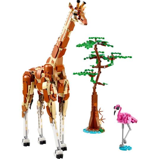 LEGO Creator 31150 3in1 Animali del Safari, Giocattolo Trasformabile da Giraffa in 2 Gazzelle o Leone , Giochi per Bambini 9+ - 7