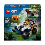 LEGO City 60424 ATV dell'Esploratore della Giungla, Giochi Bambini 6+ Anni, Veicolo Giocattolo con Minifigure e Panda Rosso