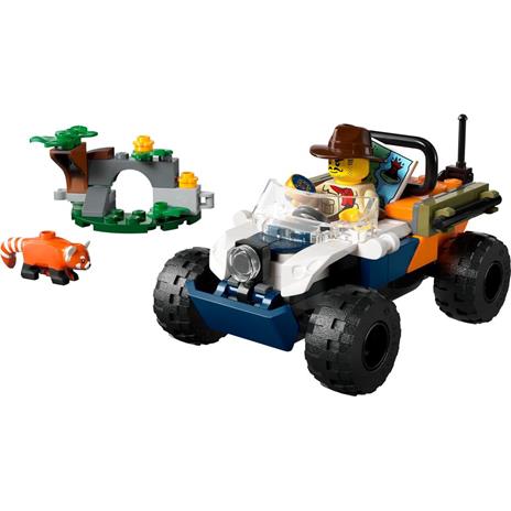 LEGO City 60424 ATV dell'Esploratore della Giungla, Giochi Bambini 6+ Anni, Veicolo Giocattolo con Minifigure e Panda Rosso - 7